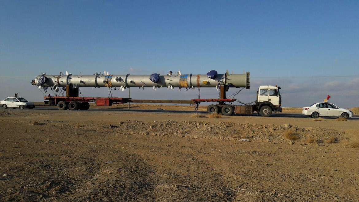 Bandar Abbas, Iran to Karaganda, Uzbekistan, 25 meters long
